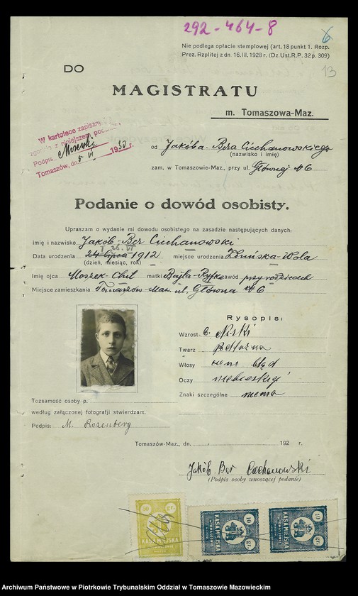 Obraz 16 z jednostki "Akta dowodów osobistych. Tom II-gi"