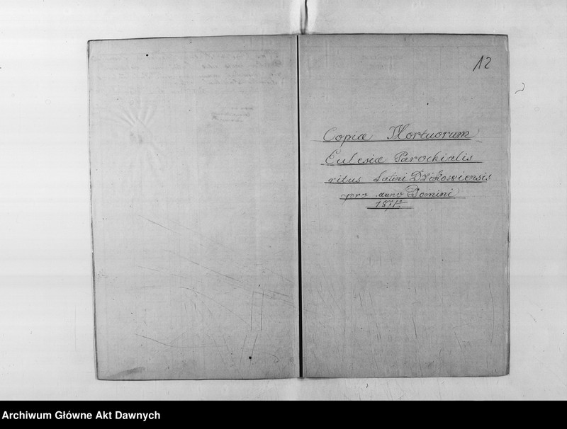 image.from.unit.number "Parafia: Dzików Stary. Dekanat: Lubaczów. Akta metrykalne urodzeń, ślubów i zgonów dla całej parafii."