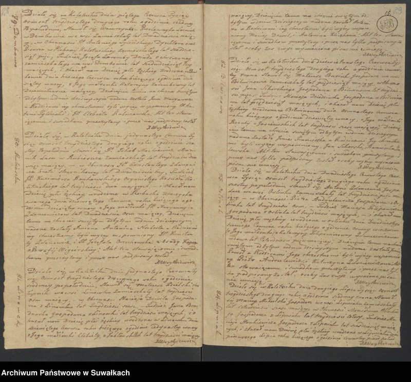 image.from.unit.number "Duplikat Aktów Urodzonych Zaślubionych i Umarłych w Parafii Kaletnickiey Roku 1832"