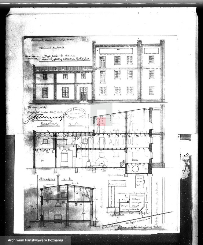 Obraz 14 z jednostki "Zakład przemysłowy /młyn motorowy/ A. Czyżowski w Śmiglu rozbudowa"