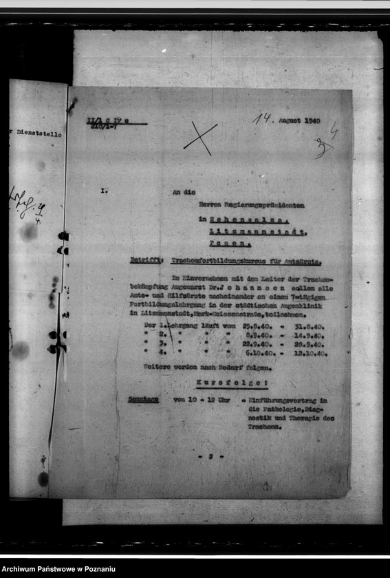 Obraz 8 z jednostki "Schulung des Personals der Gesundheitsämter"