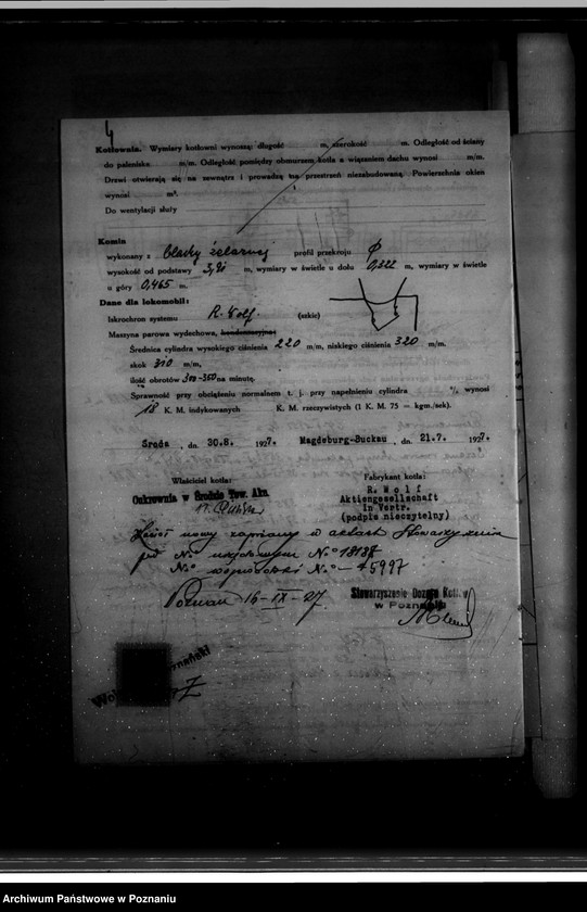 Obraz 8 z jednostki "Cukrownia w Środzie Towarzystwo Akcyjne Nr woj. 5997"