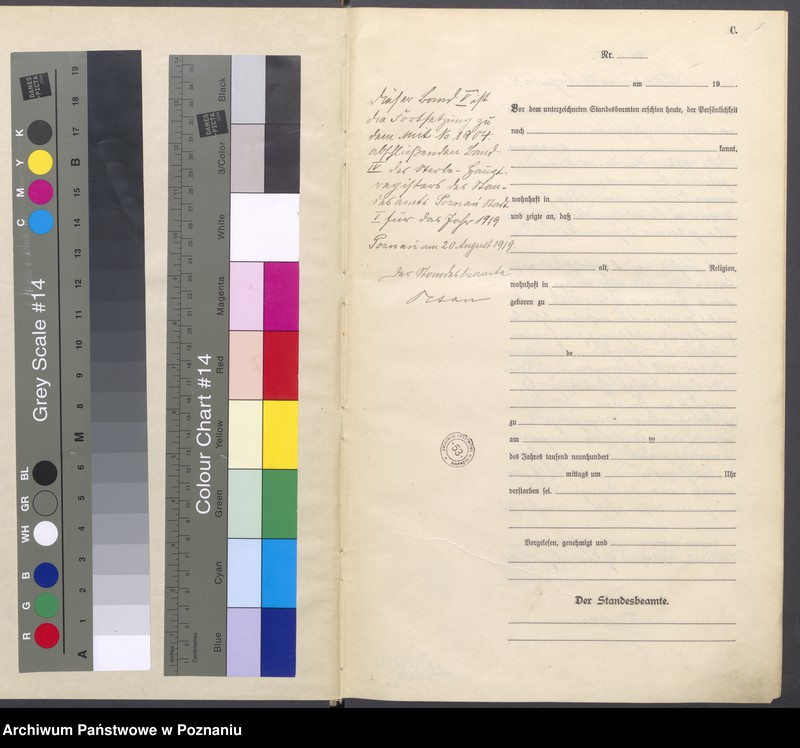 Obraz 3 z jednostki "Księga miejscowa zgonów tom V [Rejestr główny zgonów]"