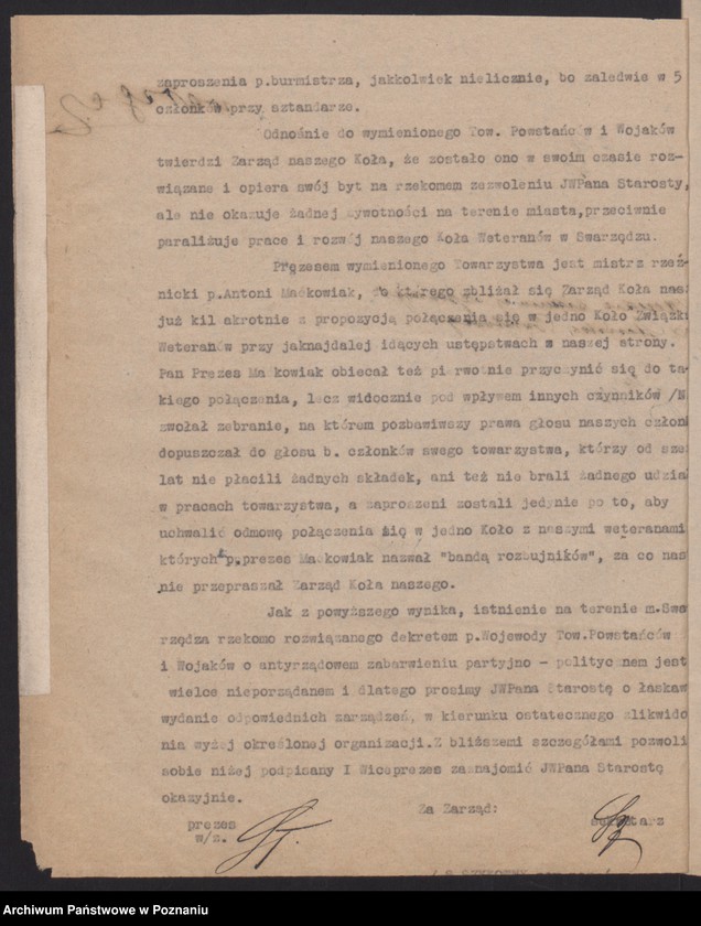 Obraz 5 z jednostki "Swarzędz, powiat Poznań - akta koła."
