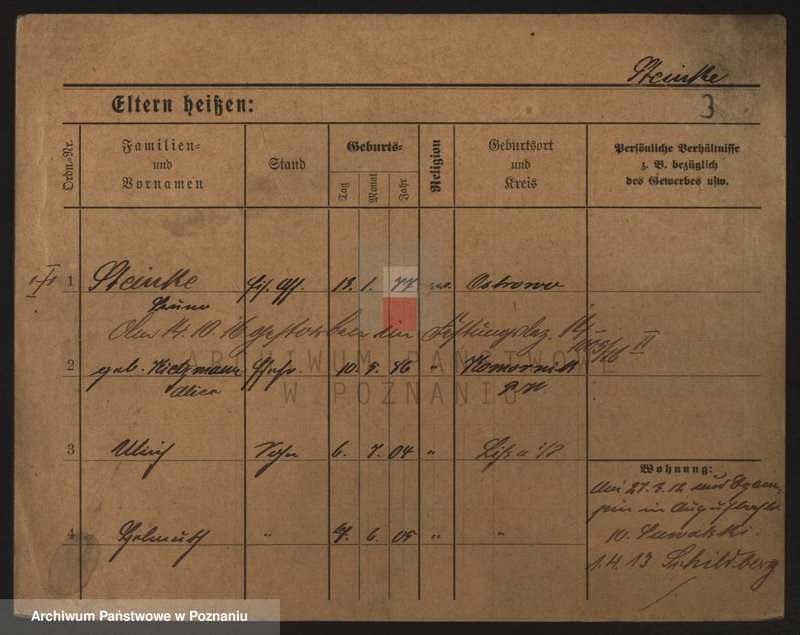 Obraz 8 z jednostki "Stainke (Stein...) - Stamwitz"