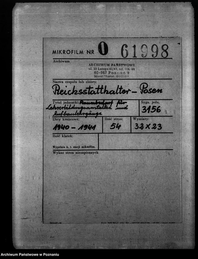 Obraz 2 z jednostki "Raumbedarf für Lehrerbildungsanstalten"