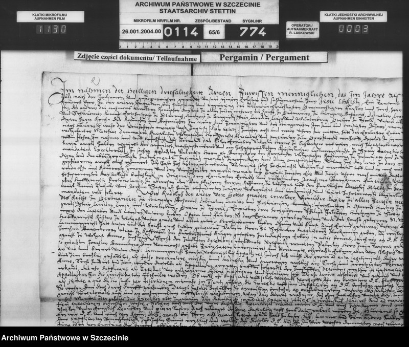 image.from.unit.number "Valentin v. Horn zu Schlatkow / Herzog Philipp Julius v. Pommern: Schuldforderung."