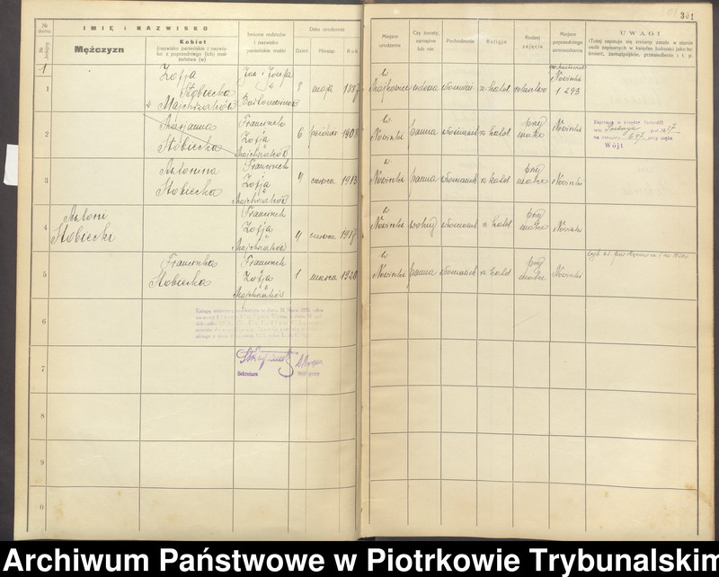 image.from.unit.number "[Księga ludności stałej gminy Ręczno] wieś Ignaców Poduchowny i Nowinki"