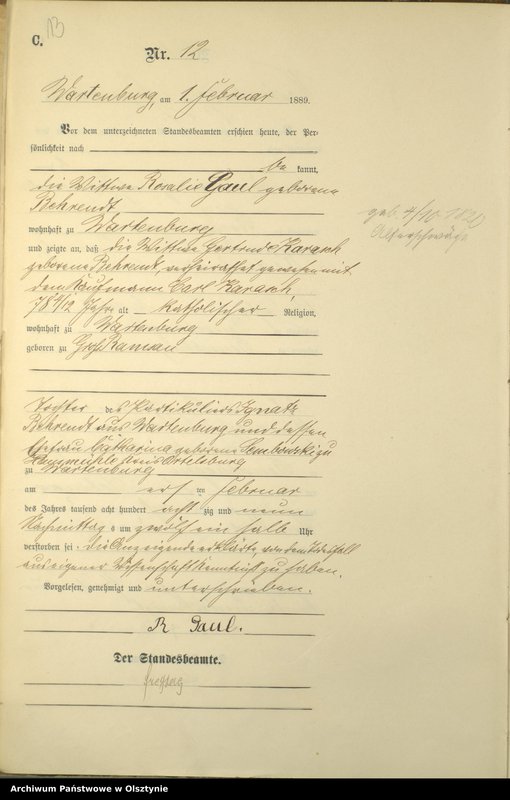 image.from.unit.number "Sterbe-Haupt-Register Nr 1 - 175"