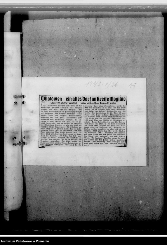 Obraz 19 z jednostki "Aus der Geschichte des Gebietes- Bezirken- Hohensalza"