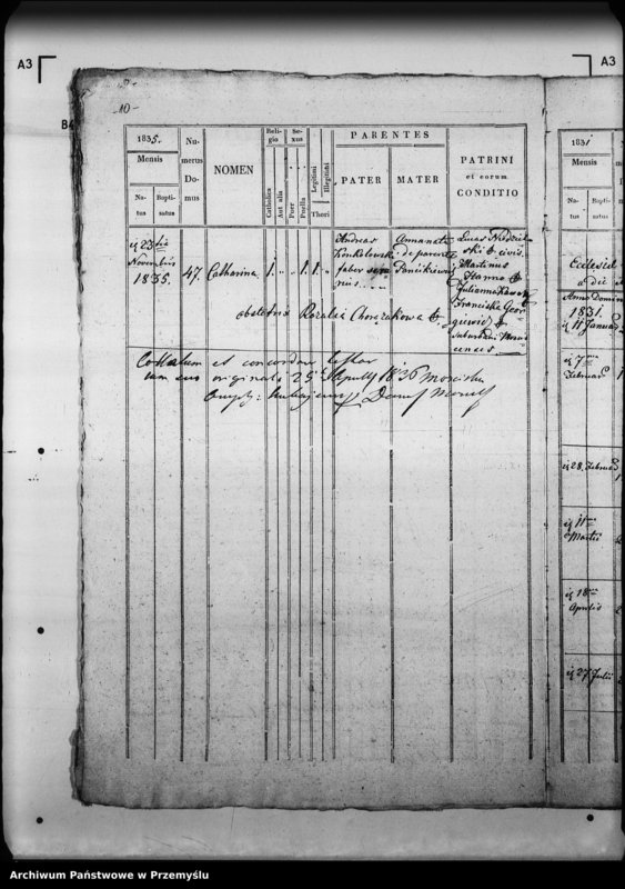 Obraz 14 z jednostki "[Kopie ksiąg metrykalnych parafii Mościska z filiami Lipniki, Rudniki, Zawada (dekanat Mościska)]"