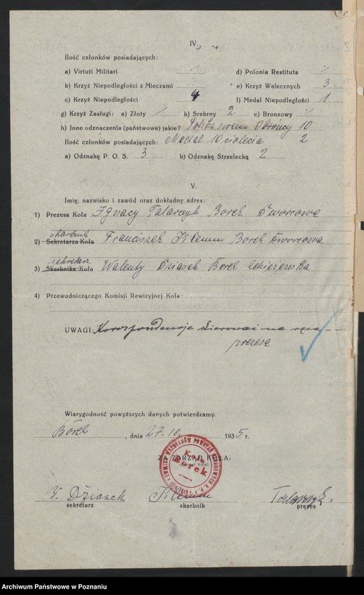 Obraz 5 z jednostki "Borek, powiat Gostyń - akta koła."