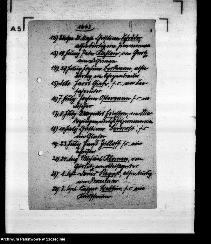 image.from.unit.number "Carl R i t e r s h a u s e n, Stettiner Bürgerbuch, 3. 1661-1695"