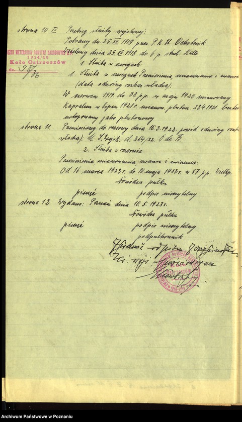 Obraz 11 z jednostki "Ostrzeszów, powiat Kępno - akta koła."