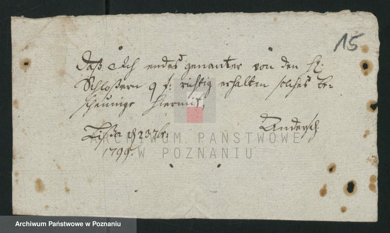 Obraz 16 z jednostki "[Korespondencja cechowa z różnymi władzami i pokwitowania uiszczonych opłat]"