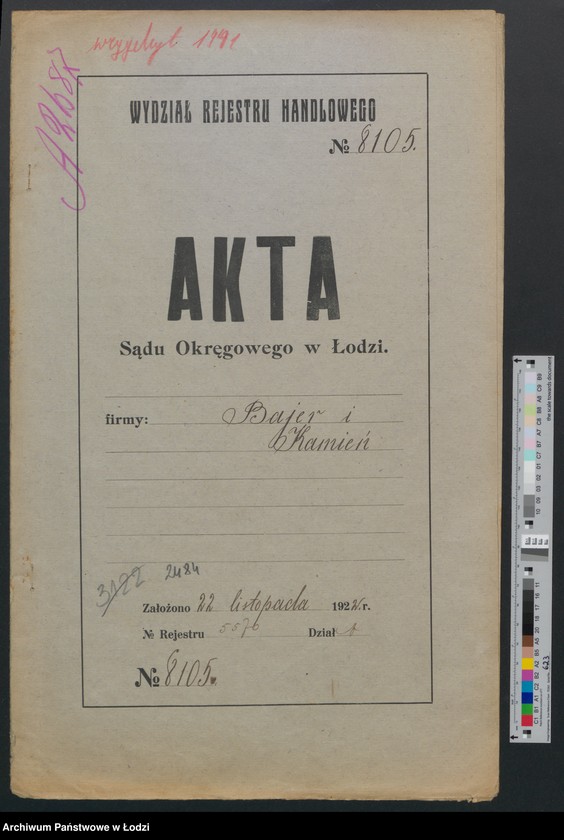 Obraz 2 z jednostki "Bajer i Kamień- handel manufakturą"