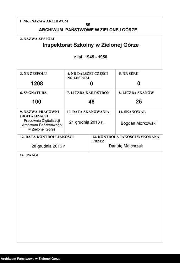 image.from.unit.number "Państwowe Gimnazjum i Liceum w Zielonej Górze -Katalog główny -klasa II b - rok szkolny 1947/1948"