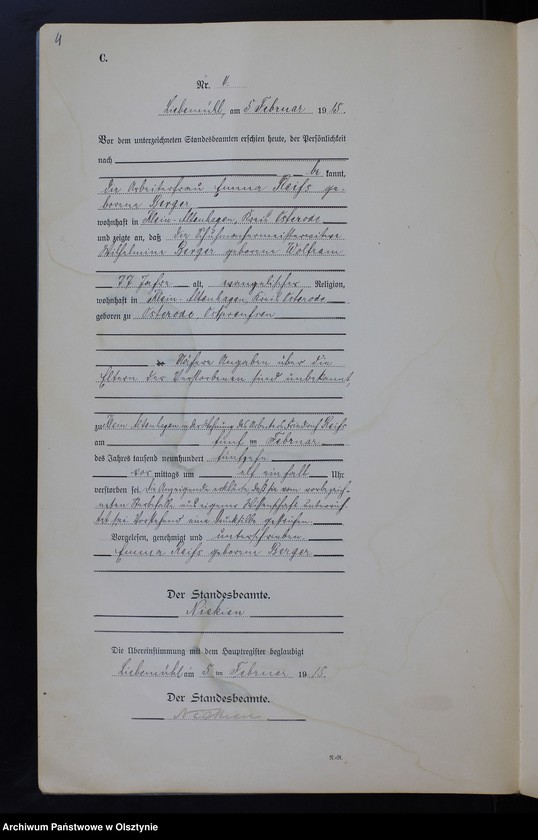 image.from.unit.number "Sterbe-Neben-Register Nr 1 - 81"