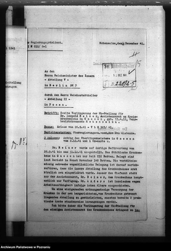 Obraz 19 z jednostki "Notdienstverpflichtung der Ärzte"