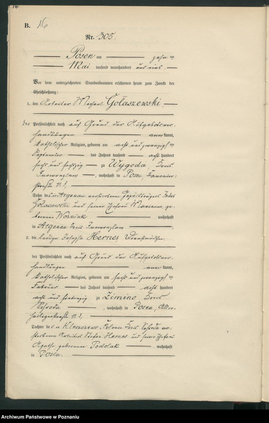 Obraz 19 z jednostki "[Księga małżeństw t. II]"