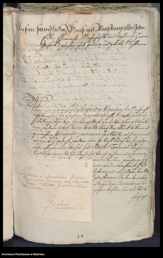 image.from.unit.number "Recesy Stanów, między innymi Colloqium Gedanense et Commitio Electionis, sejm elekcyjny w Warszawie 27 VIII - 7 IX 1764"