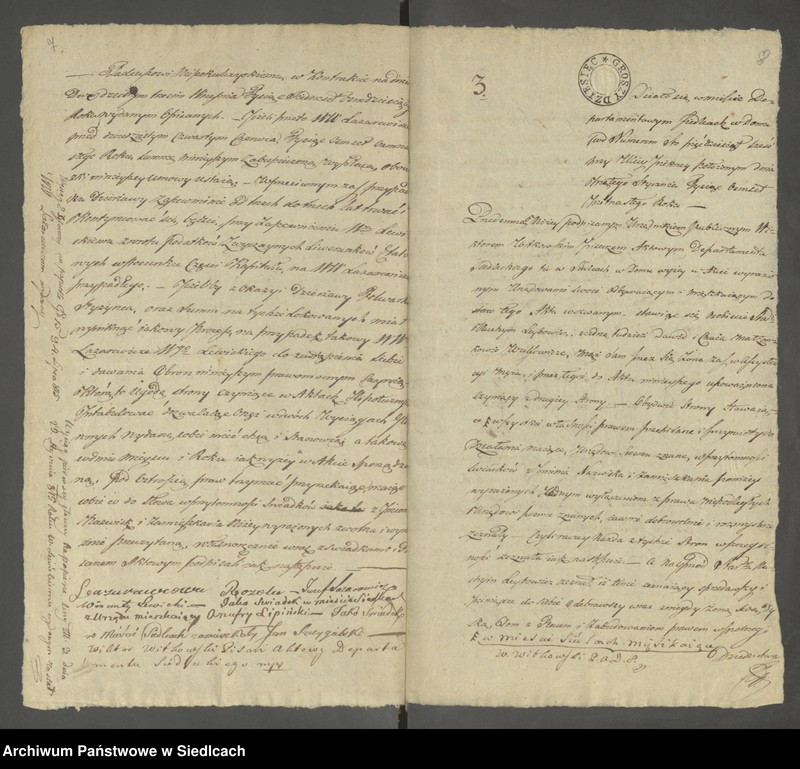 Obraz 8 z jednostki "Volumen 6ty. Księga Isza z roku 1815 [Akta notarialne od numeru 1 do numeru 174]"