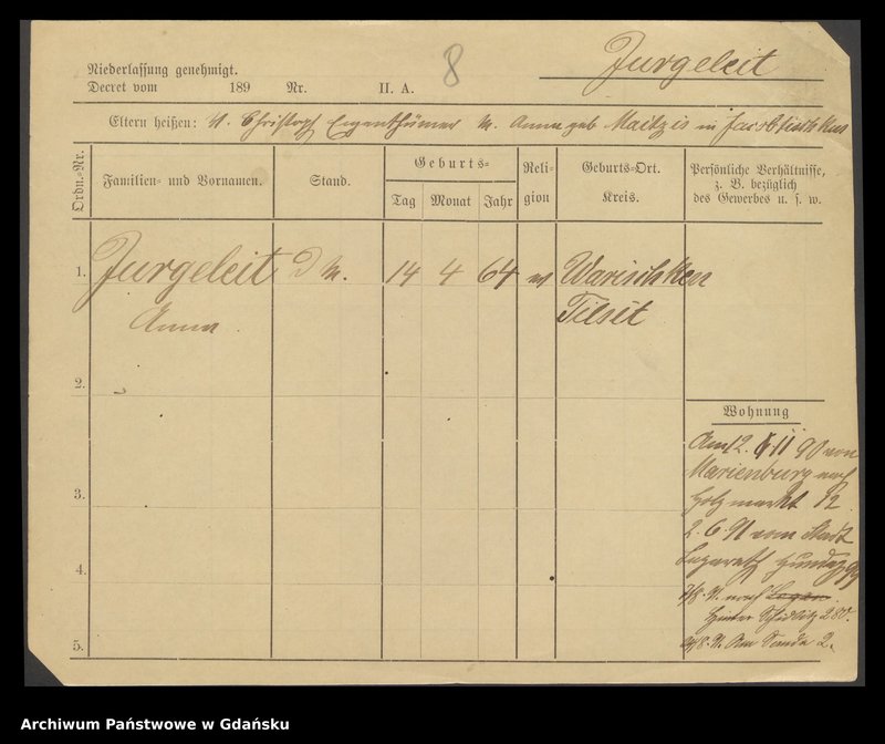 image.from.unit.number "Karty meldunkowe: Jurgait - Jutrzenka"