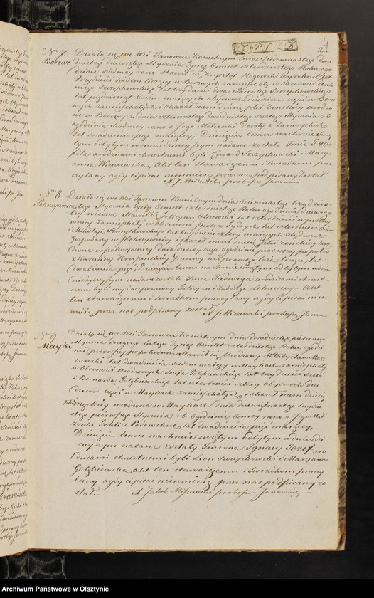 image.from.unit.number "Duplikat Skaładający się z 3-ech Oddziałow z Akt Urodzeń, d-o Zaslubień, d-o Zejscia Parafii Janowieckiej przeznaczony do zapisywania Akt wspomnianych na rok 1840"