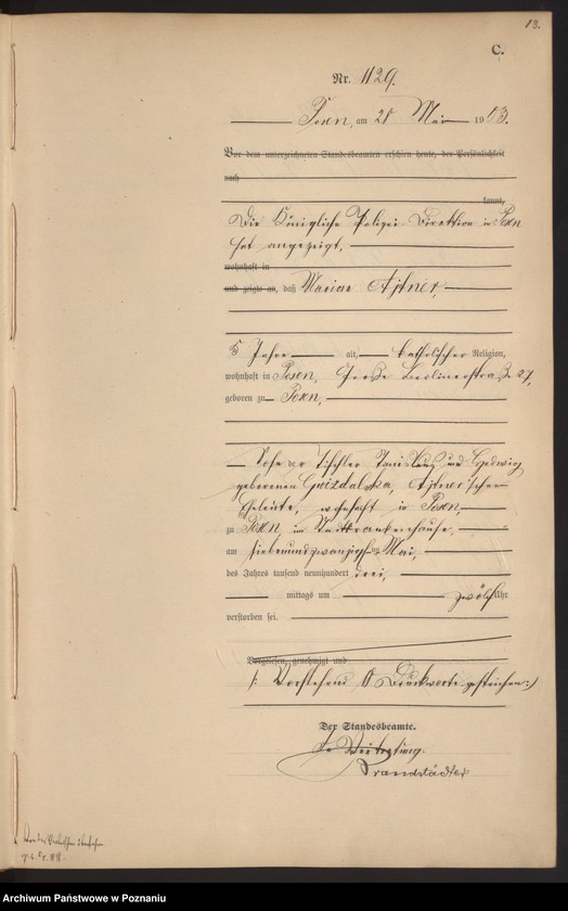 Obraz 16 z jednostki "Księga zgonów tom III"