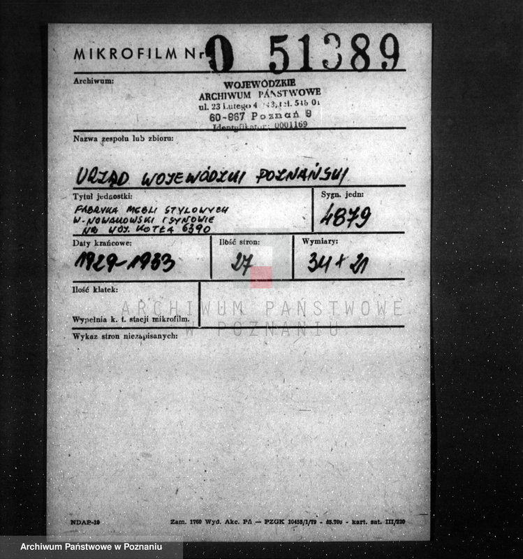 image.from.unit.number "Fabryka mebli stylowych W. Nowakowski i Synowie nr woj. 6390"