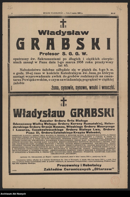 Obraz 7 z kolekcji "Władysław Grabski - życie i działalność111"