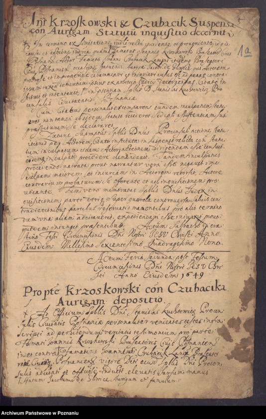 Obraz 5 z jednostki "Protocolon officii consularis Posnaniensis."