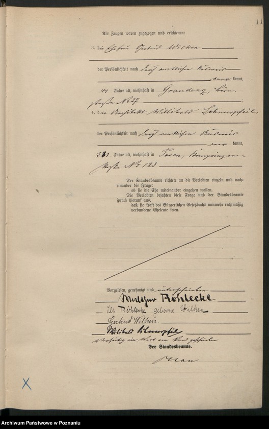 Obraz 13 z jednostki "Księga miejscowa małżeństw tom II [Rejestr główny małżeństw]"