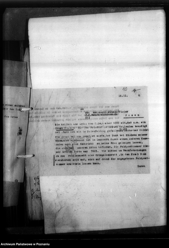 Obraz 14 z jednostki "Ernst Bunk aus Klein Rybno, Kreis Gnesen (Gniezno)"