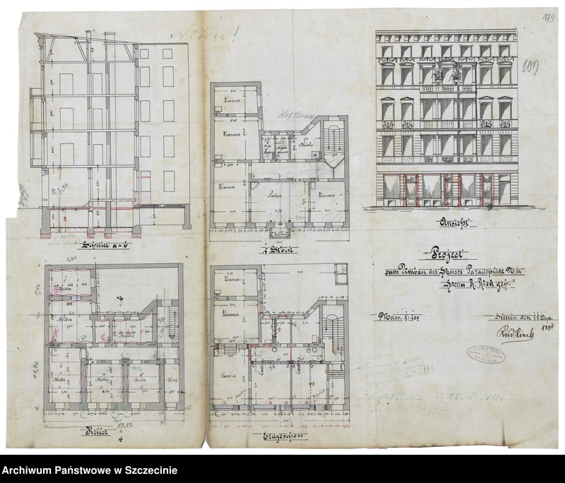image.from.collection.number "Architektura Szczecina - akta nadzoru budowlanego111"