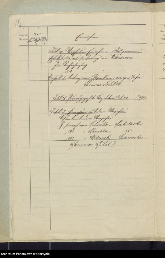 image.from.unit.number "Rechnung über Einnahme und Ausgabe der Kirchenkasse zu Widminnen"