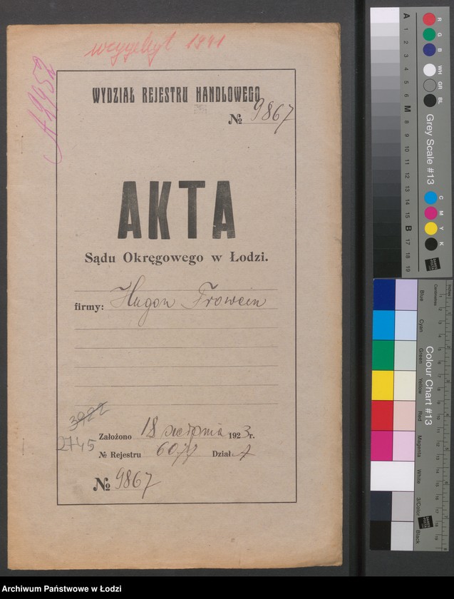 Obraz 2 z jednostki "Hugon Frowein – Fabryka tasiemek i sznurowadeł"