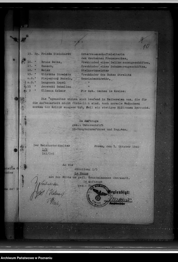 Obraz 14 z jednostki "Personelle Besetzung der Landratsämter"