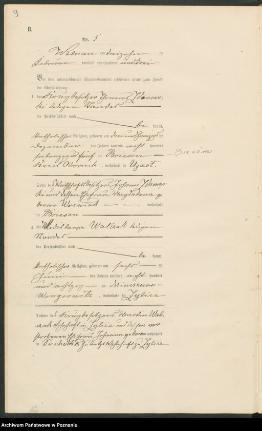 Obraz 12 z jednostki "Heiraths-Haupt-Register"