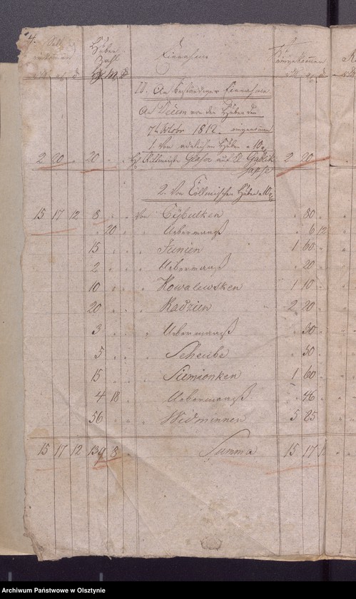 image.from.unit.number "Jahr Kirchen Rechnung der Widminschen Kirchen aller Einnahme und Ausgabe wie auch Bau-Rechnung"