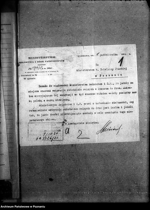 Obraz 5 z jednostki "Sprawy szczegółowo-administracyjne Emigracja robotników rolnych"