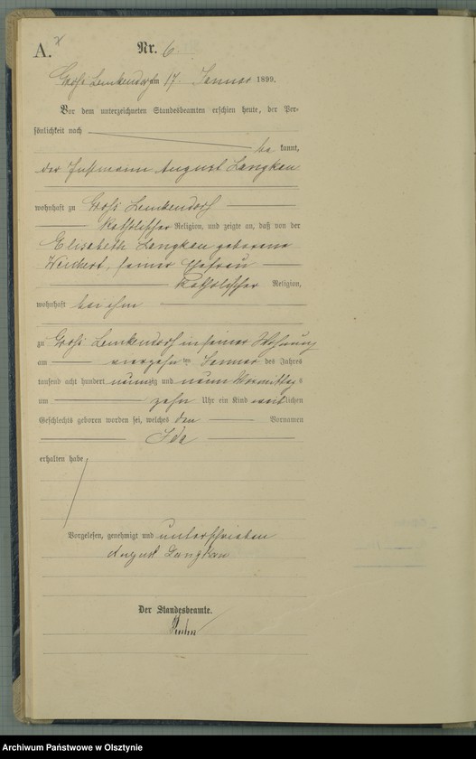 image.from.unit.number "Geburts-Haupt-Register Nr 1 - 98"