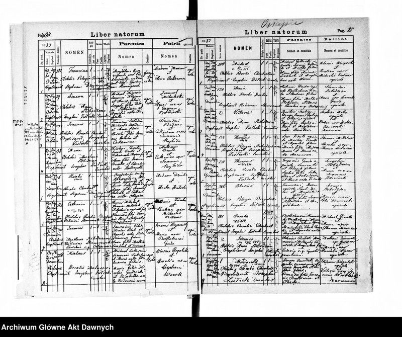 image.from.unit.number "Parafia: Grzymałów. Dekanat: Skałat. Księga metrykalna urodzeń dla wsi Ostapie*."