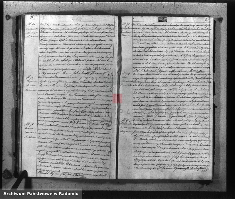 image.from.unit.number "Akta urodzin, małżeństw i zeyścia w gminie parafii Głowaczewskiej w roku 1836"