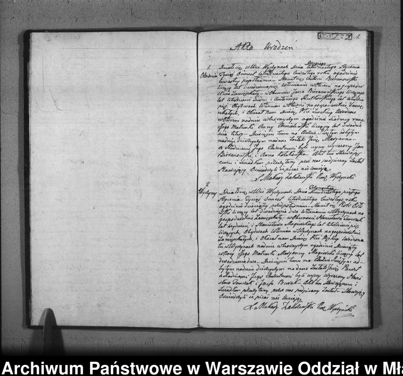 image.from.unit.number "Akta urodzeń, małżeństw i zgonów"