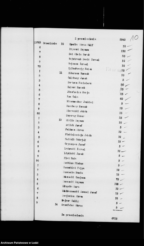 Obraz 14 z jednostki "Rejestr poborczy"