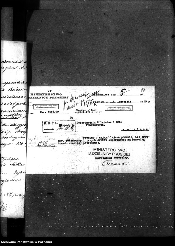 Obraz 15 z jednostki "Sprawy gospodarcze-ogólne Zapotrzebowanie kancelaryjne materiałów pisemnych"