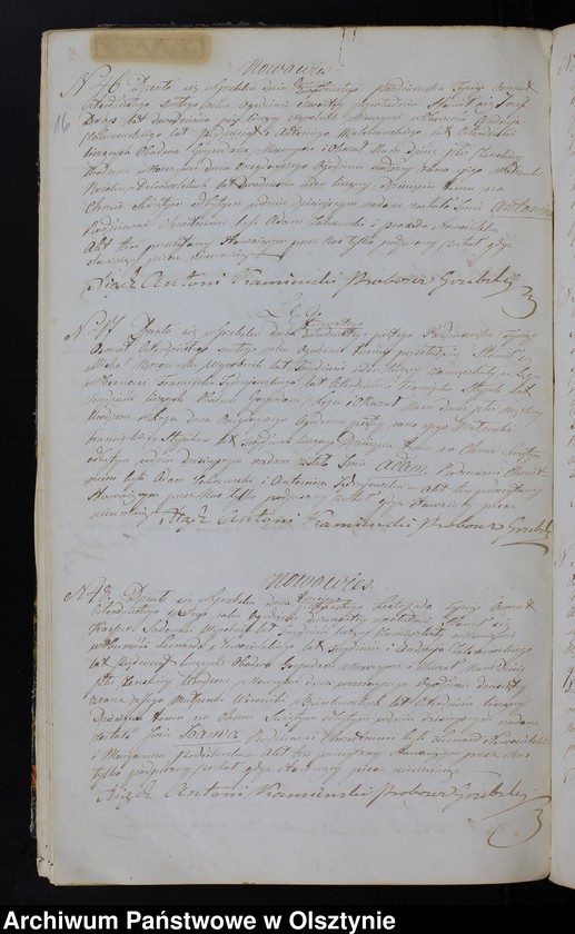 image.from.unit.number "Duplikat Aktów Urodzenia, Zaślubień, Zeyścia Parafii Grzebskiey za Rok 1846"