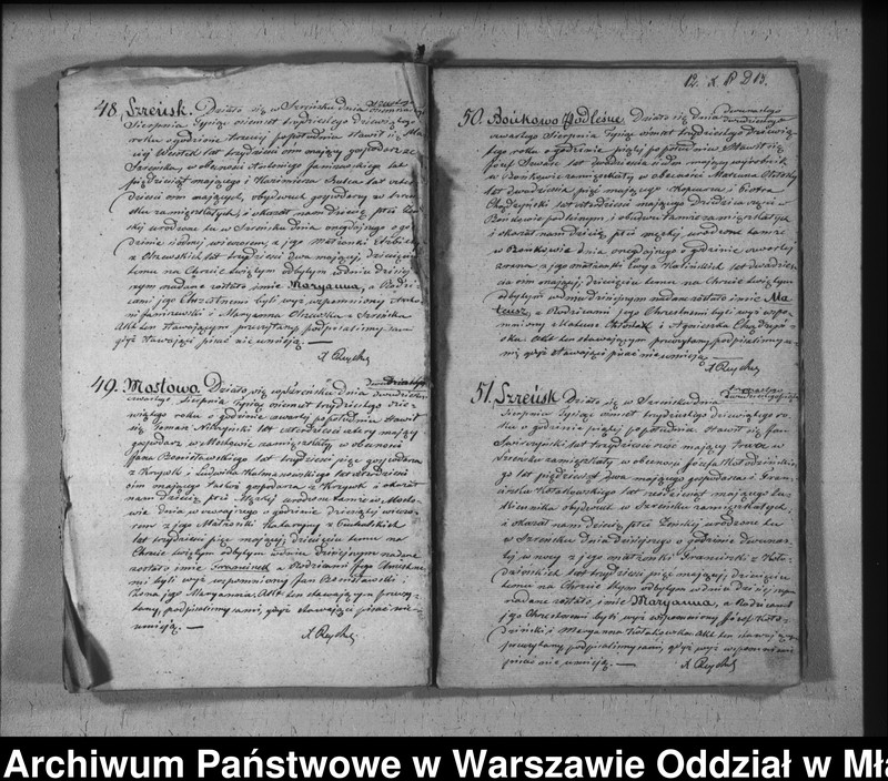 Obraz 14 z jednostki "Akta urodzeń, małżeństw i zgonów"