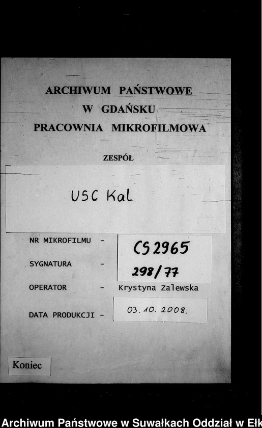 image.from.unit.number "Heirats-Neben-Register des Preussischen Standes-Amtes Kehlen Kreis Angerburg"